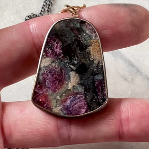 Tourmaline in Matrix Pendant