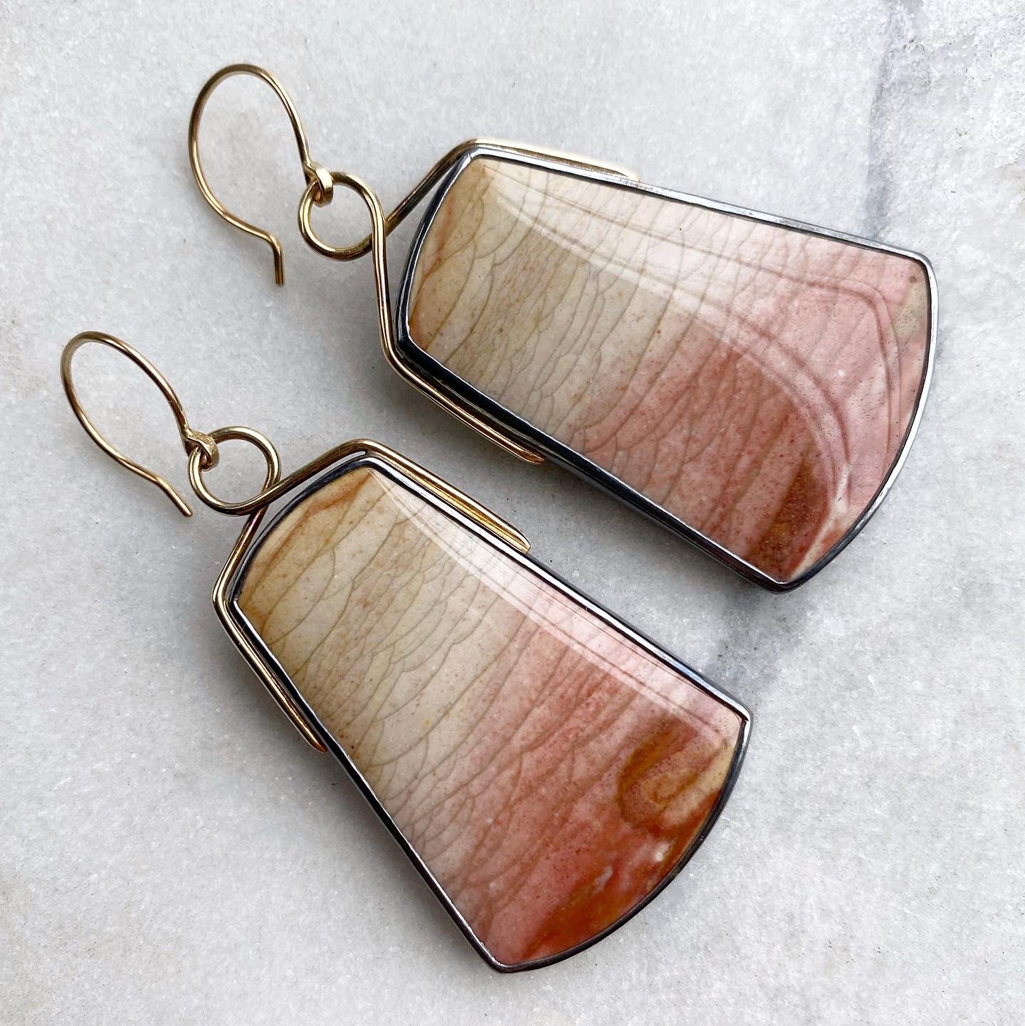 Misty Mountain Jasper Earrings #1