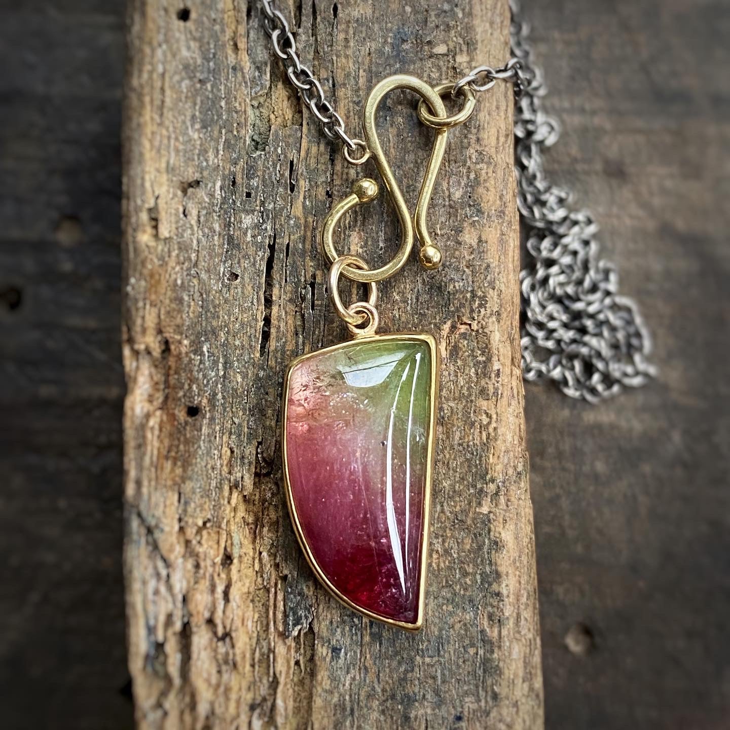 Watermelon Tourmaline Pendant