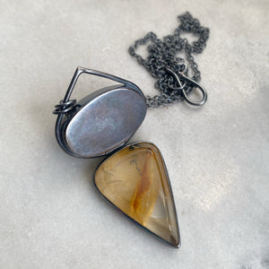 Lodolite and Dendritic Quartz Necklace