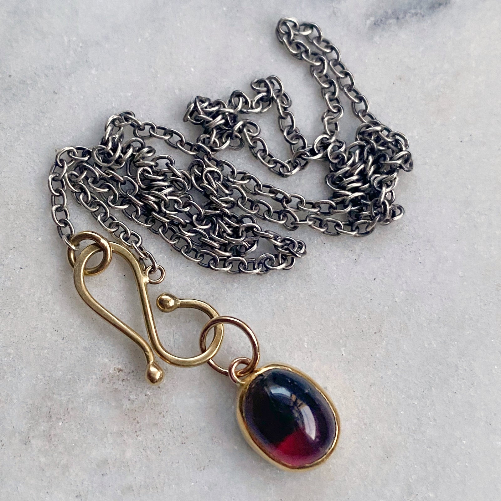 Bi-color Red/Pink Tourmaline Pendant