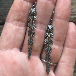 ‘Antique’ Mavens Jewelry Acanthus Drop Earrings with Iolite